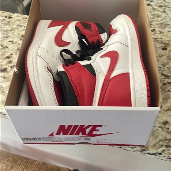 Nike Other - NWOT Nike Red and White High-Top Sneakers